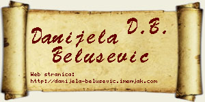 Danijela Belušević vizit kartica